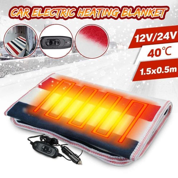

150x50cm energy saving car electric heating blanket 12v/24v electric blanket bedroom bed mattress blankets winter heated1