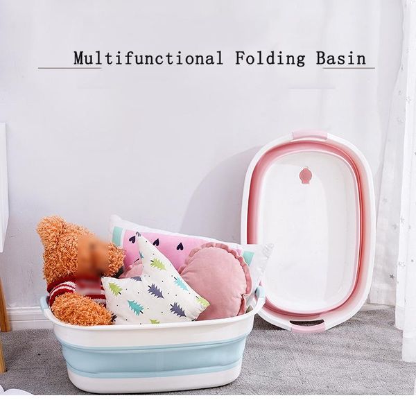 

portable newborn baby folding bath tub baby swim tubs foldable washing non-slip bathtub security spa children kids jllhzy