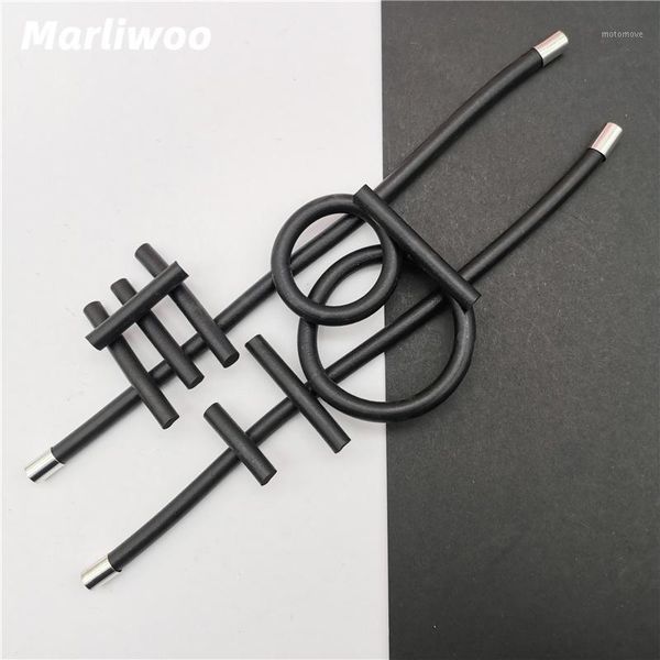 

bangle marliwoo designer handmade bracelets women punk bangles luxury jewelry bracelet party accessories strange gift bangle1, Black