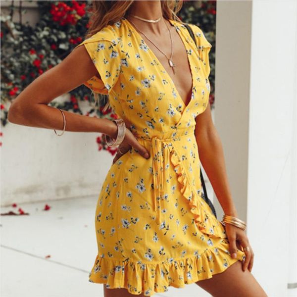 

new harajuku women's casual boho floral summer party evening beach short mini dress sundress drop shipping, Black;gray