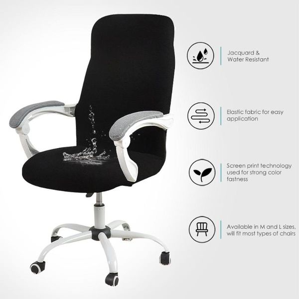 

cover for computer chair water resistant jacquard office chair slipcover elastic for home armchair 1pc sillas de oficina