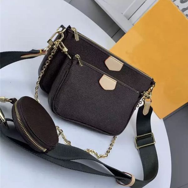 

новый женский комплект сумки 3шт роскошные сумки на ремне, известный бренд 2020 новые three-piece маджонг сумки на ремне сумки кожаные сумки