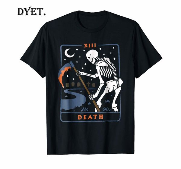 

vintage tarot card shirt, death card, occult, tarot brand male short sleeve plus size fashion sport hooded sweatshirt hoodie t shirt