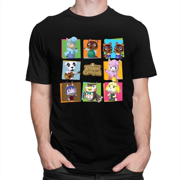 

animal crossing group video game тройники crew neck с коротким рукавом печатный tshirt мерч gaming lover спорта толстовка с капюшоном толсто