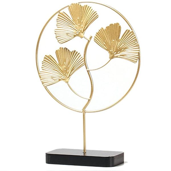 

golden ginkgo biloba ornaments leaves crafts home living room porch deskfurnishings