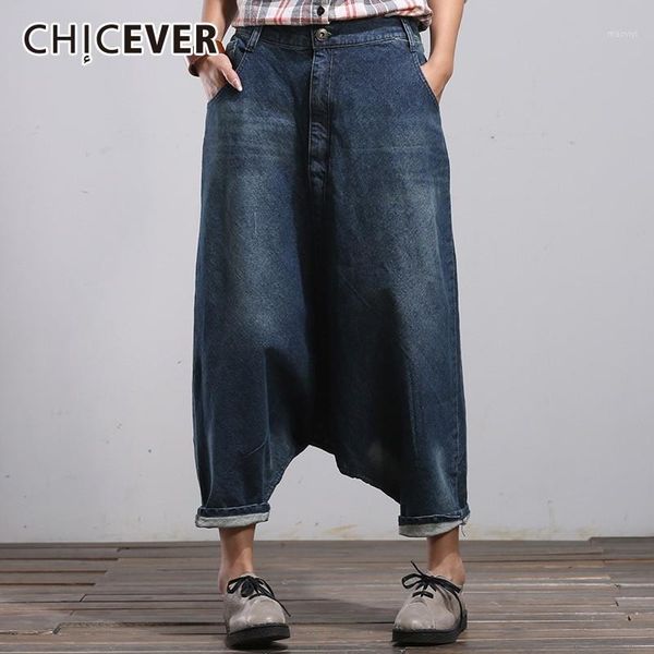 

spring denim jeans for women loose big size harem pants casual vintage jeans fashion new 20191, Blue