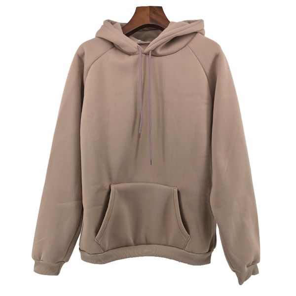 

autumn winter fashion solid color harajuku lotus root pink pullover thick loose women hoodies sweatshirts female casual, Black