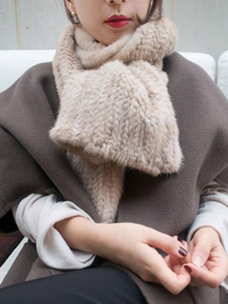

fur scarf scarf women's knitted winter new style fashion, Blue;gray