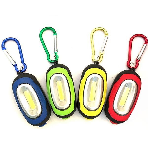 

portable mini 3 modes cob led flashlight with magnet keychain flash lamp pocket torch emergency camping light