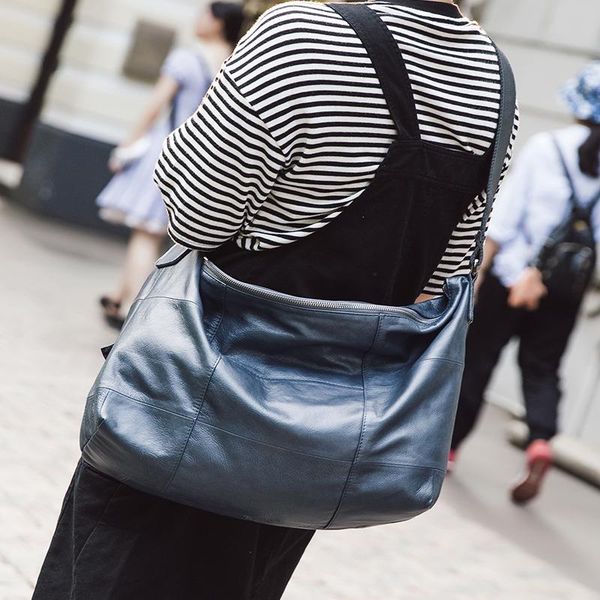 

2020 new genuine leather big women handbag female crossbody bag summer girls shoulder bags messenger bag cowhide