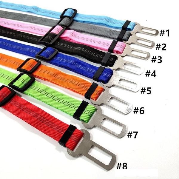

elastic factory reflective pet safety seat car belt lead traction rope dog chain