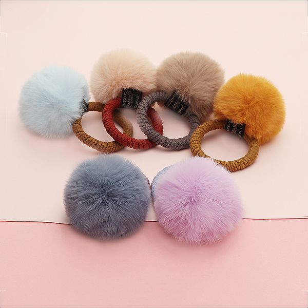 

colorful imitation water balls cute hair ties fashion hair accessories for children girls scrunchies ponytail holder, Slivery;white
