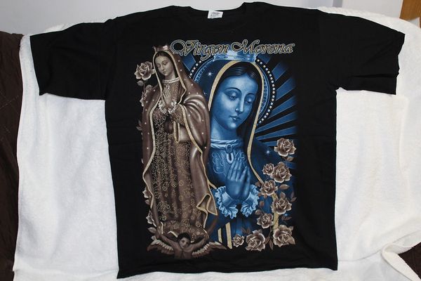 

virgen morena гваделупе богородица цветок цветы роза молитесь качество футболки печать с коротким рукавом 016088 спорт толстовка с капюшоном