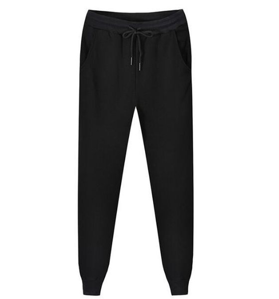 

men's pants 2021 winter jogging men sport sweatpants running cotton slim bodybuilding trouser, Black
