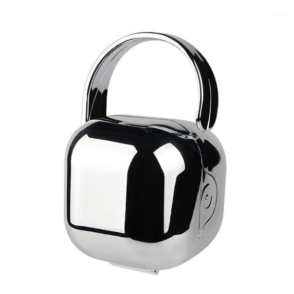 

pacifier holders&clips# miyocar nipple storage box unique design sliver approved silicone soother baby with gold coating1