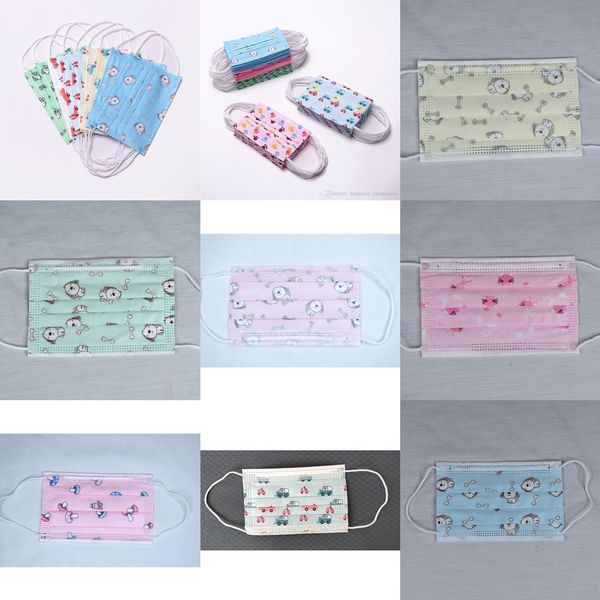 

kids non-woven girls child boys disposable cartoon respirator mouth mask anti pollution brhhk6 nfn5 un46