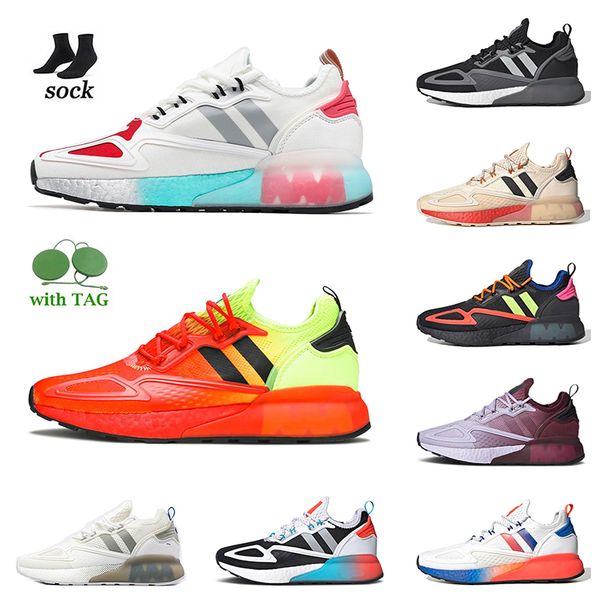 

adds solar yellow red blue zx 2k spring 4d running shoes mens women designer marathon gaming pack hazy rose triple black white gradient fade