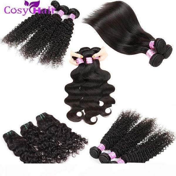 

peruvian malaysian brazilian virgin human hair weave bundles body wave straight deep kinky curly water wave hair extensions natural black