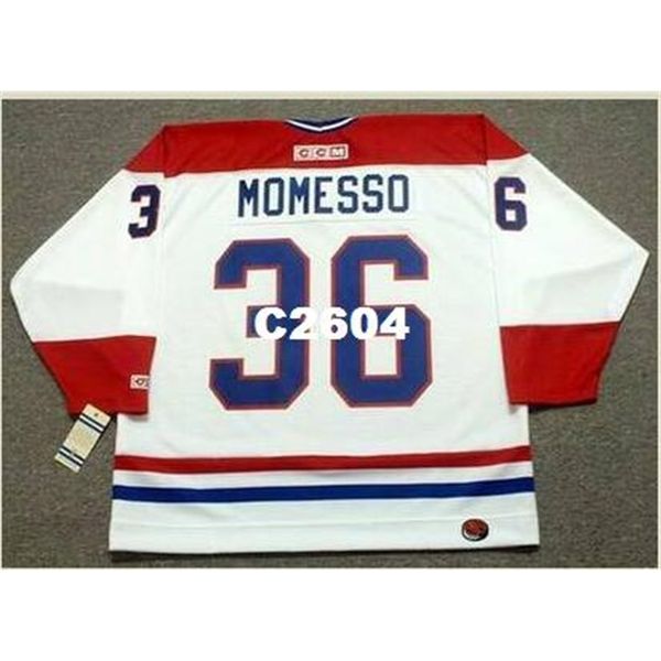 

men #36 sergio momesso montreal canadiens 1986 ccm retro away hockey jersey or custom any name or number retro jersey, Black