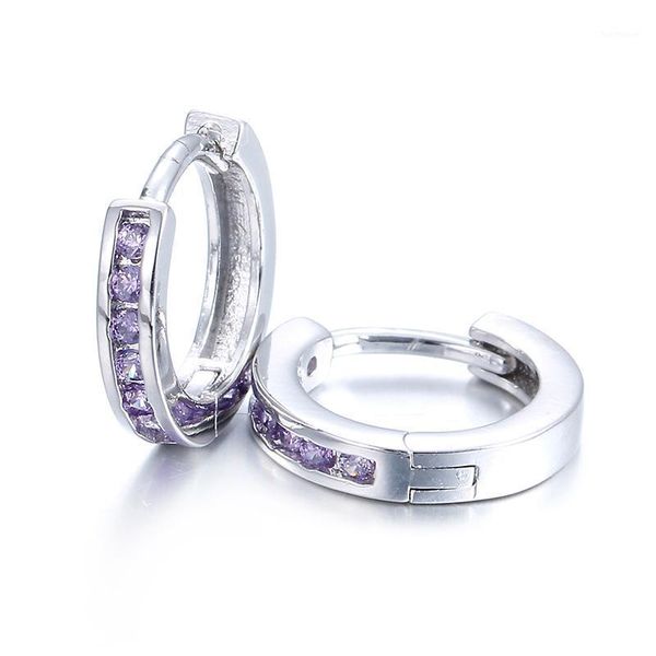 

100% 925 sterling silver fashion shiny crystal star women birthday gift ladies`stud earrings jewelry wholesale1, Golden;silver