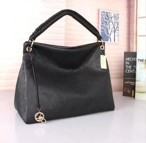 

artsy mm black tote bag embossed monograms empreinte pattern womens designer luxurys handbag shoulder bags big capacity