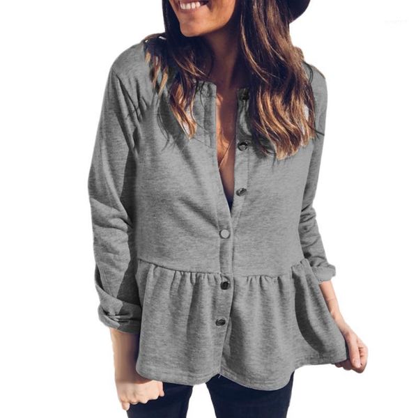 

womens ladies solid ruffles hem long sleeve button coat parka outerwear overcoat women's down jacket parka female jacket l30821, Black;white