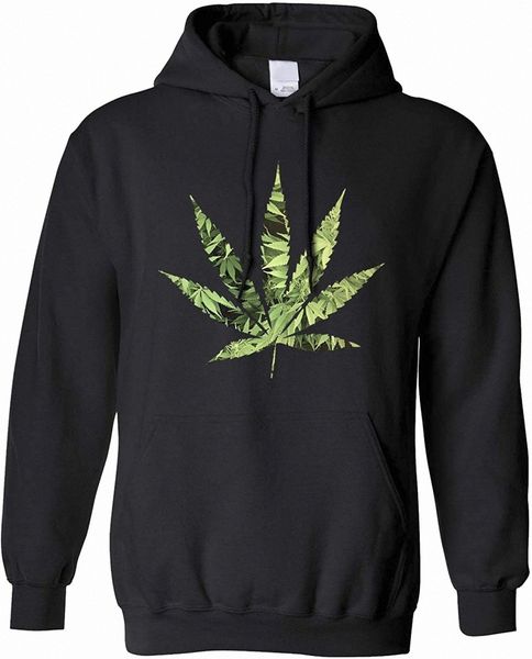 

recreational hoodie marijuana leaf cutout a0rg#, Black