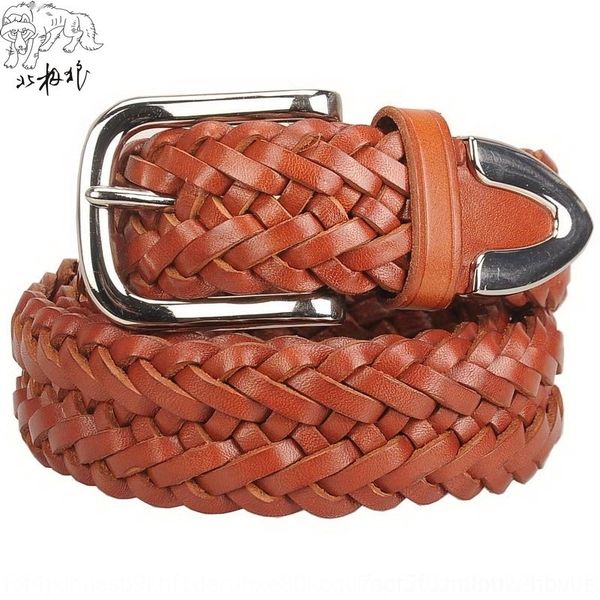 

o2ntv для женщин первый слой кожи mgwj1 ручной кожаный ремень модный ремень коровьей, Black;brown