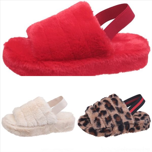 

bq12 wgg cat plush with sock australia boots slipper fur wool womens furry slippers new luxury winter shoes for girls slides treadlite, Black