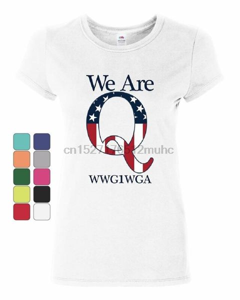

we are q wwg1wga женщин t-shirt звезды и полосы qanon great awakening рубашка спорта толстовка с капюшоном толстовка