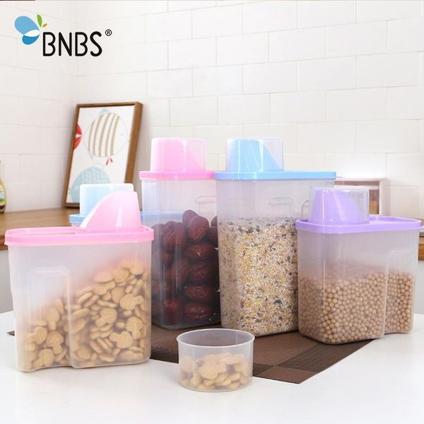 

kitchen supplies plastic rice cereals storage sealed jar container fresh-keeping box kitchen items accessories1