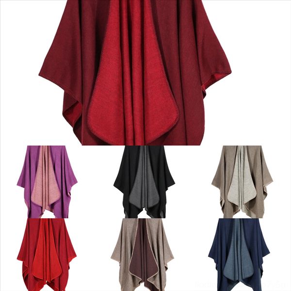 

qae silk женщины шарф высококачественные зимние искусственные шали скарф сплошной цвет shl теплый шерстяной мебель леди шарфы буфанда флорис, Black