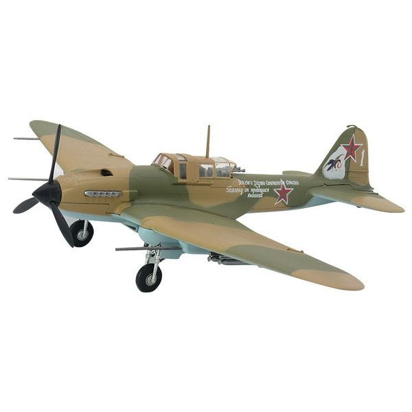 

pre-built 1/72 ilyushin il-2 shturmovik il-2m3 soviet union world war ii hobby collectible finished plastic aircraft model