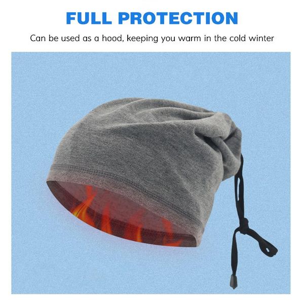 

cycling caps & masks neck gaiter adjustable thermal face cover scarf balaclava hood warmer for skiing motorcycling outdoor sports, Black