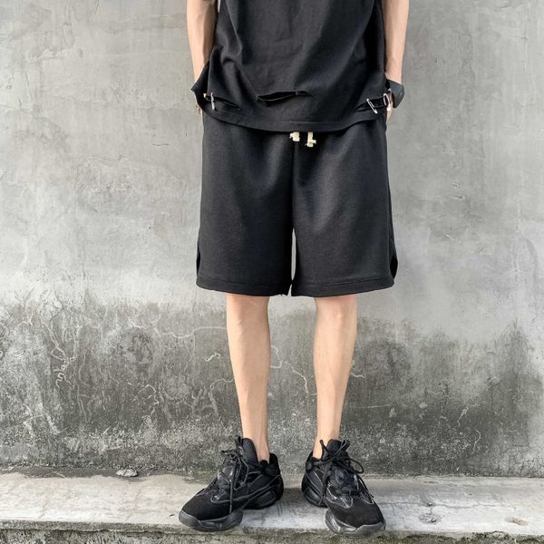 

trendy five point pants men's versatile shorts and shortsfive point summer shorts korean style loose casual straight pants qbtjx, Blue