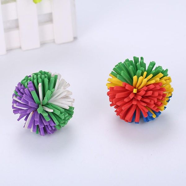 

cat toys pet soft eva flower ball colorful cats toy eco-friendly accessories