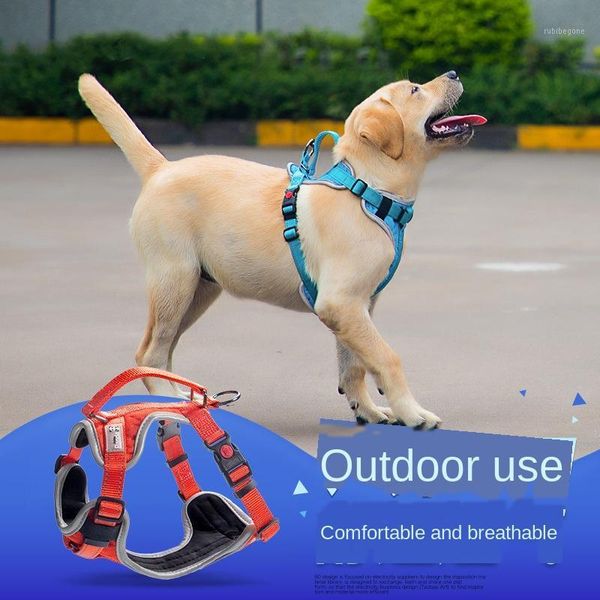 

dog collars & leashes pet harness supplies explosion-proof breathable chest strap custom1