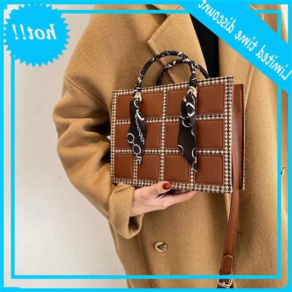 

patchwork pu learn handling for women 2021 new lady handbags crossbody tasks with lint brand shoulder bag