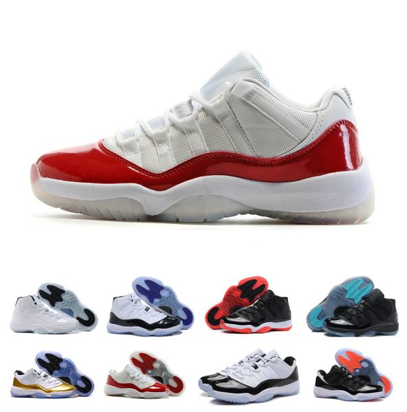 

2021 new arrival 11s varsity red gamma blue space jam bred basketball shoes men designer concord gym red white cement 11 shoes