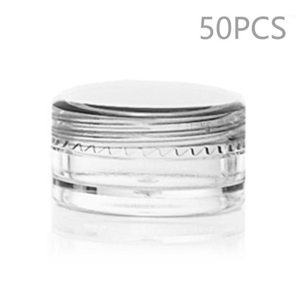 

storage bottles & jars 10/50pcs empty loose container cosmetic with sifter transparent plastic clear reusable travel pot makeup container1