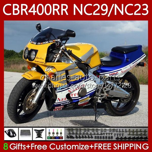 Body Kit für HONDA NC29 CBR 400RR 400 RR CC NC23 400CC 88-99 Karosserie 66Nr