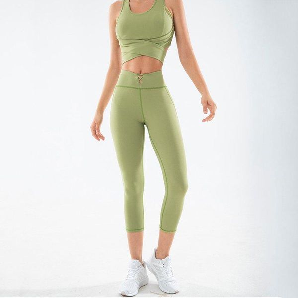 

yoga outfits vital set exercise women gym clothes shockproof brassiere beginner back bowknot bulifting gymnastic slimming leggings, White;red