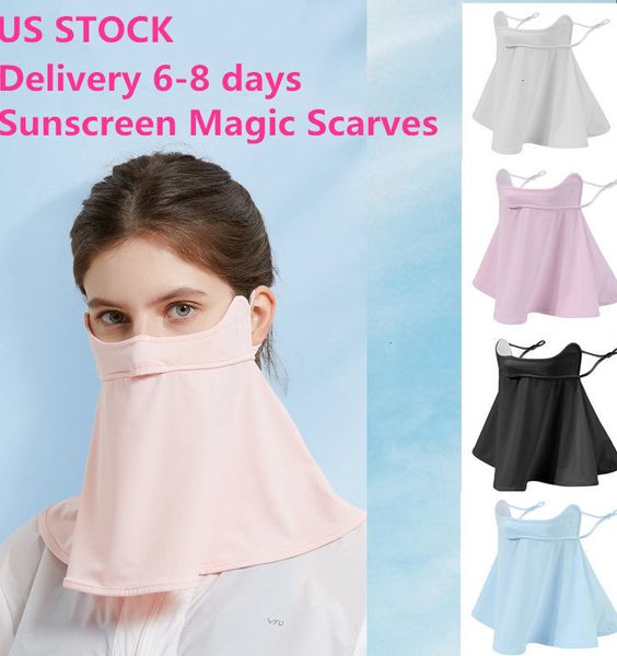 

stock us bandan neck gaiters magic scarves mounteering cycling outdoor sun protection scarf women riding camping designer mask fy6243, Blue;black