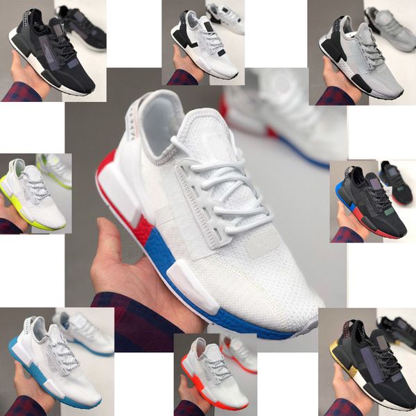 

2020 wholesale nmd r1 v2 stripe punchy neon summer breathe trainer for men women outdoor shoes sport sneaker