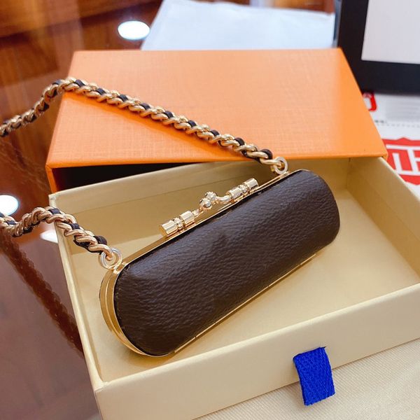 

shoulder bag mini lipstick box bag round and solid lovely small purse matching box 10*3cm ing