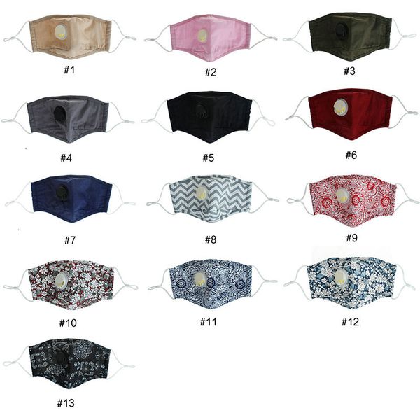 

designer printed plain face masks with face mask breathing valves are dustproof and smog-proof, comfortable and breathab