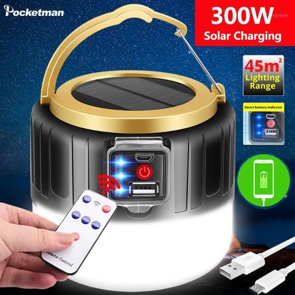 

portable lanterns led solar charging lamp energy saving bulb night market light mobile outdoor camping power outage emergency light1