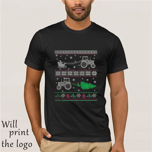 

divertente agricoltura _ trattore agricoltore ugly sweater natale natale uomini tee hoodie designers t shirts sweatshirt