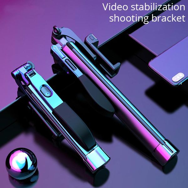 

selfie monopods video stabilizer stick tripod gimbal bluetooth fill light for mobile phone handheld flexible