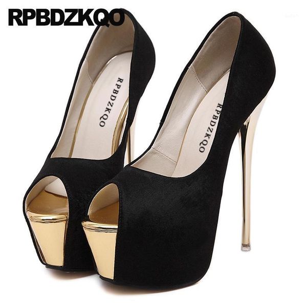 

dress shoes black stripper autumn 12 44 high heels peep toe pumps big women size 45 scarpin 11 43 platform stiletto plus thin 1